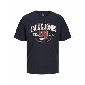 Jack & Jones Plus Póló tengerészkék / sötétvörös / fehér kép