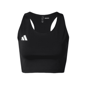 ADIDAS PERFORMANCE Sport top 'ADIZERO E' fekete / fehér kép