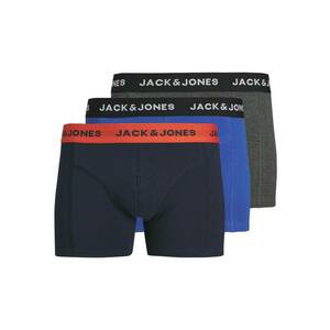 JACK & JONES Boxeralsók kék / tengerészkék / szürke melír / fekete kép