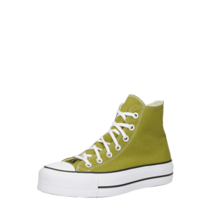 CONVERSE Magas szárú sportcipők 'CHUCK TAYLOR ALL STAR LIFT' kiwi / fekete / fehér kép