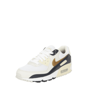 Nike Sportswear Rövid szárú sportcipők 'AIR MAX 90' bézs / krém / tengerészkék / fehér kép