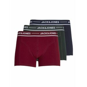 JACK & JONES Boxeralsók 'JACClaus' smaragd / rubinvörös / fekete / fehér kép