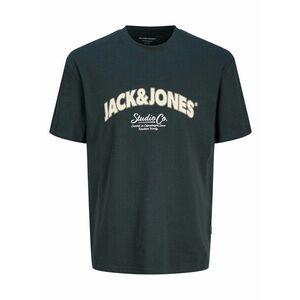 Jack & Jones Plus Póló 'JORBRONX' krém / sötétzöld kép