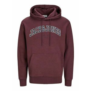 JACK & JONES Tréning póló 'JJECaleb' sötétkék / borvörös / fehér kép