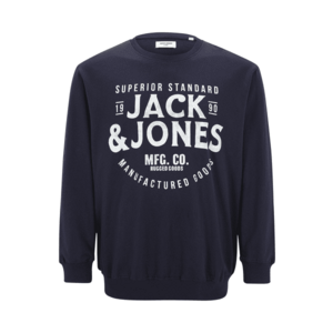 Jack & Jones Plus Tréning póló 'JJJeans' tengerészkék / fehér kép