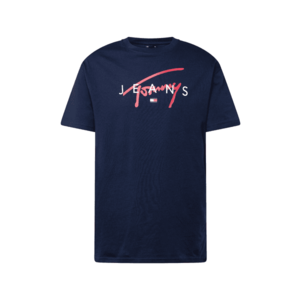 Tommy Jeans Póló tengerészkék / vörösáfonya / fehér kép