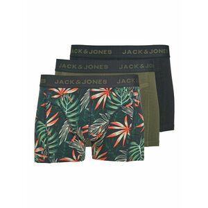 JACK & JONES Boxeralsók 'JACLoui' olíva / benzin / narancs / fekete kép