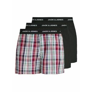 JACK & JONES Boxeralsók 'JACCHRISTIAN' zöld / piros / fekete / fehér kép