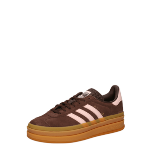 ADIDAS ORIGINALS Rövid szárú sportcipők 'Gazelle Bold' sötét barna / arany / rózsaszín kép