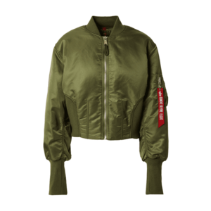 ALPHA INDUSTRIES Átmeneti dzseki 'MA-1' olíva / piros / fehér kép