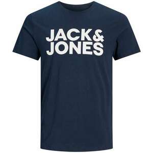 JACK & JONES Póló tengerészkék / piszkosfehér kép