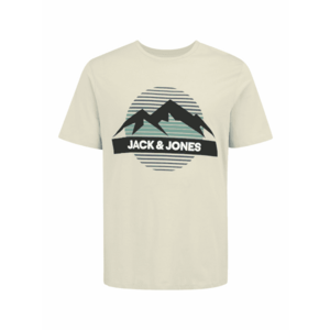 Jack & Jones Plus Póló 'JJPEAK' bézs / menta / fekete kép