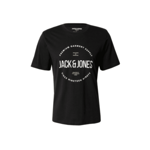 JACK & JONES Póló 'JPRBLAAston' aranysárga / fekete / fehér kép