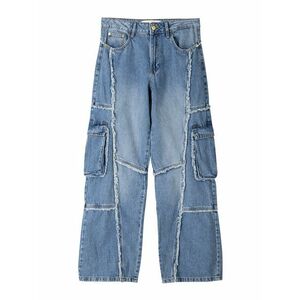 Bershka Cargo farmer kék farmer kép