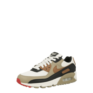 Nike Sportswear Rövid szárú sportcipők 'Air Max 90' barna / taupe / fekete / fehér kép