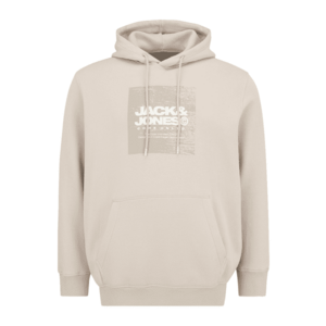 Jack & Jones Plus Tréning póló 'JCOAERO' bézs / homok / fehér kép