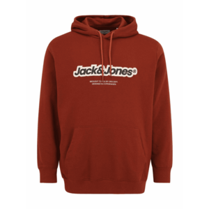 Jack & Jones Plus Tréning póló 'JORVESTERBRO NEWTON' bézs / rozsdabarna / fekete / fehér kép