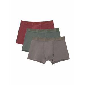 Pull&Bear Boxeralsók sár színek / sötétzöld / burgundi vörös kép