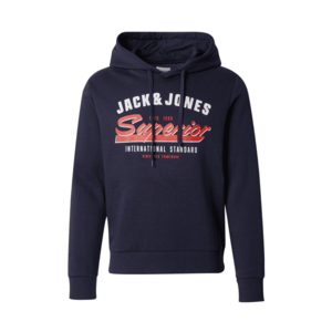 JACK & JONES Tréning póló tengerészkék / vérvörös / fehér kép