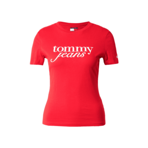 Tommy Jeans Póló 'ESSENTIAL' piros / fehér kép