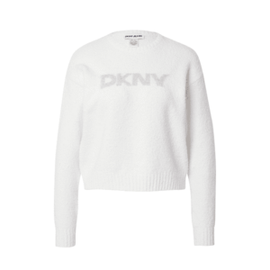 DKNY Pulóver ezüstszürke / ezüst / fehér kép