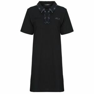 Rövid ruhák Karl Lagerfeld BOUCLE MIX POLO DRESS kép