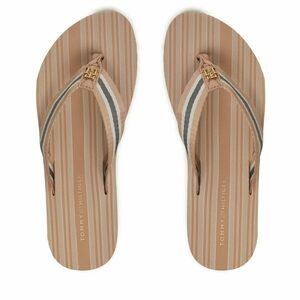 Flip-flops Tommy Hilfiger Im Th Print Beach Sandal FW0FW08370 Bézs kép