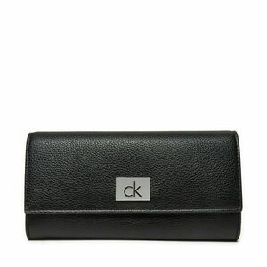 Nagy női pénztárca Calvin Klein Ck Plaque Large Trifold K60K612839 Fekete kép