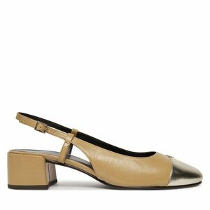 Szandál Tory Burch Cap-Toe Slingback Pump 156302 Bézs kép