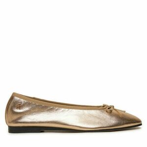 Balerina Tommy Hilfiger Ballerina Soft Leather Metallic FW0FW08452 Arany kép