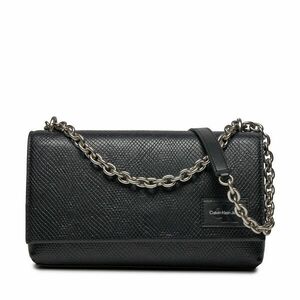 Táska Calvin Klein Jeans Sculpted Flap W/Chain25 Snake K60K611521 Fekete kép