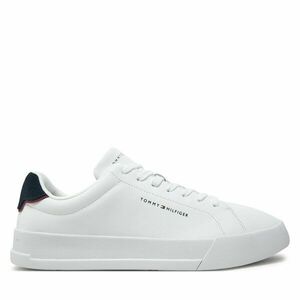 Sportcipők Tommy Hilfiger Th Court Lth Detail Ess FM0FM05367 Fehér kép