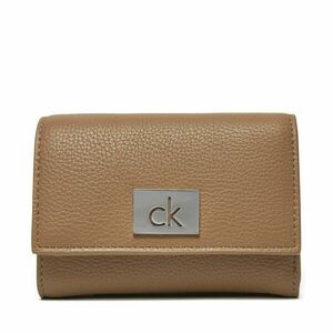 Kis női pénztárca Calvin Klein Ck Plaque Small Trifold W/Zip K60K612834 Szürke kép