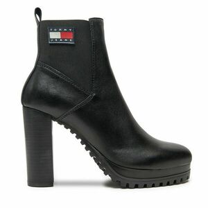 Bokacsizma Tommy Jeans Tjw New Ess High Heel Boot EN0EN02439 Fekete kép