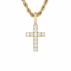 Medál ICED STUFF Micro Diamond Cross Arany kép