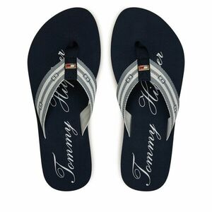 Flip-flops Tommy Hilfiger Im Th Signature Beach Sandal FW0FW08369 Sötétkék kép