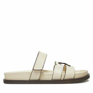 Papucs Tory Burch Ines Sport Slide 161636 Ekru kép