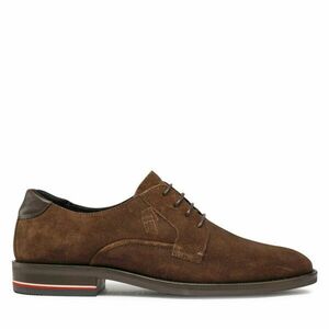 Félcipő Tommy Hilfiger Signature Hilfiger Suede Shoe FM0FM04215 Barna kép