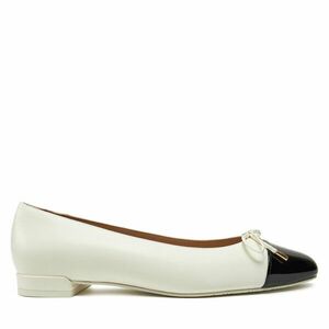 Balerina Stuart Weitzman Sleek Bow Flat SG888 Ekru kép