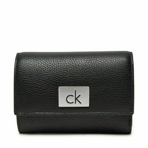 Kis női pénztárca Calvin Klein Ck Plaque Small Trifold W/Zip K60K612834 Fekete kép