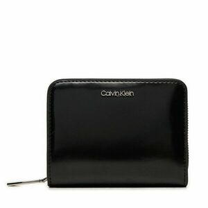 Kis női pénztárca Calvin Klein Ck Must Medium Zip Around_Shiny K60K612847 Fekete kép