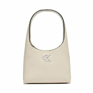 Táska Calvin Klein Jeans Minimal Monogram Shoulder Bag K60K610843 Ekru kép