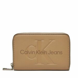 Kis női pénztárca Calvin Klein Jeans Zip Around Mono K60K612255 Bézs kép