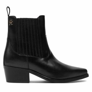 Bokacsizma Tommy Hilfiger Th Leather Cowboy Boot FW0FW08033 Fekete kép