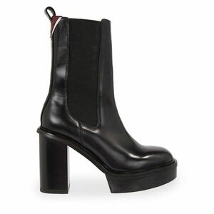 Bokacsizma Tommy Hilfiger Elevated Plateau Chelsea Bootie FW0FW07542 Fekete kép