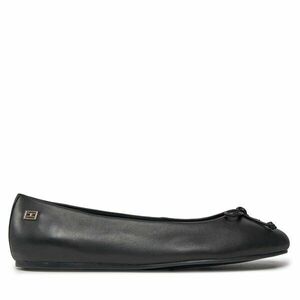 Balerina Tommy Hilfiger Essential Leather Ballerina FW0FW07768 Fekete kép