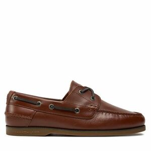 Félcipő Tommy Hilfiger Th Boat Shoe Core Leather FM0FM04506 Barna kép