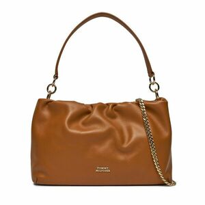 Táska Tommy Hilfiger Th Luxe Soft Leather Shoulder AW0AW16203 Barna kép