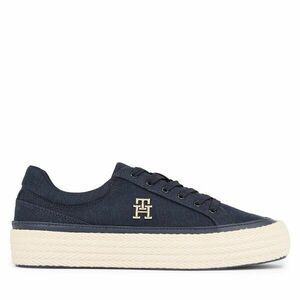 Teniszcipő Tommy Hilfiger Vulc Sneaker Linnen FW0FW07673 Sötétkék kép