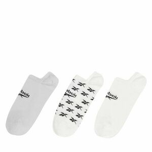 3 pár unisex bokazokni Reebok CL FO Invisible Sock GG6678 Fehér kép